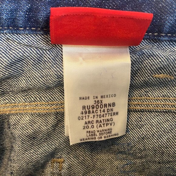 Dickies Mens Flame Resistant Jeans 36x30 Blue Denim Heavy Duty 100% Cotton Prote - Picture 7 of 16